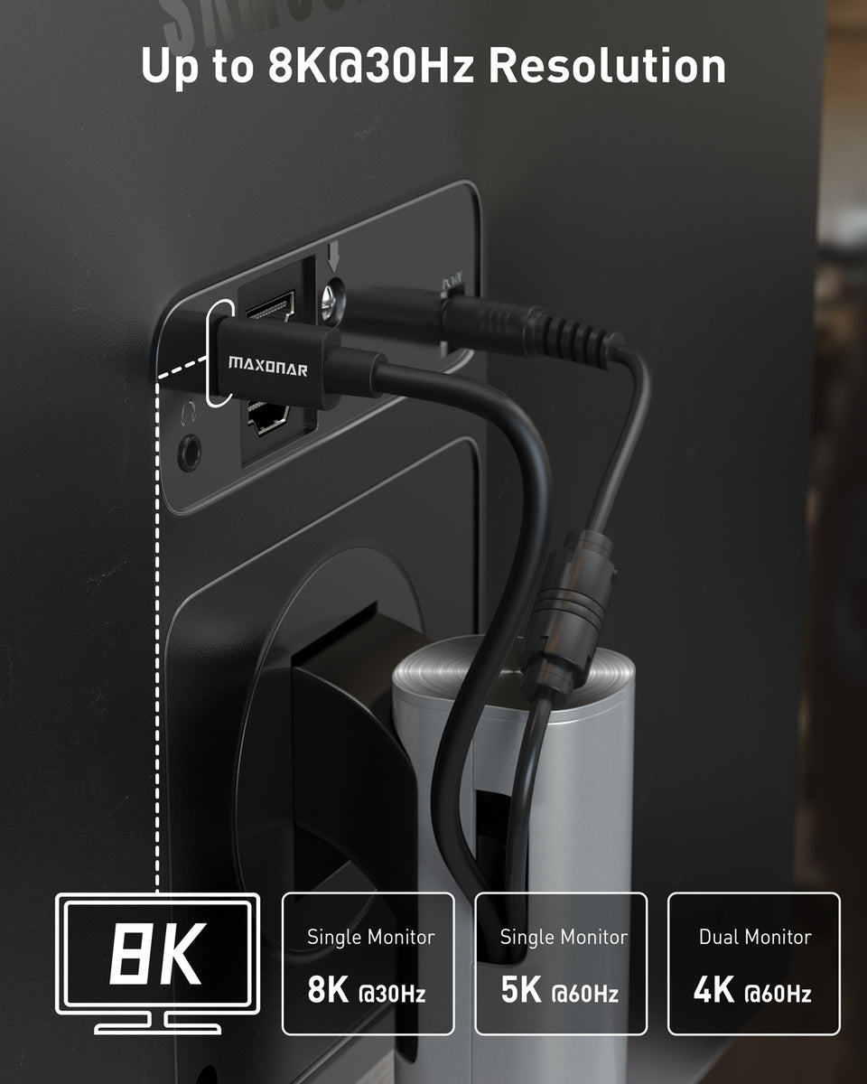 [Intel Certified] Thunderbolt 4 Cable Maxonar Official