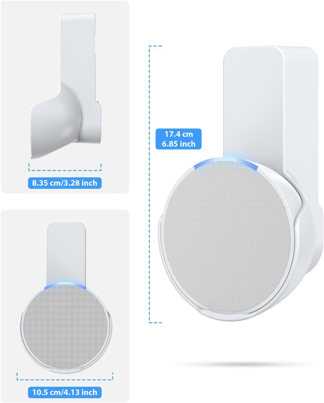 thumbnail image 2 of Wall Mount For Amazon Echo Pop Speaker With Cable-management 2 of 12